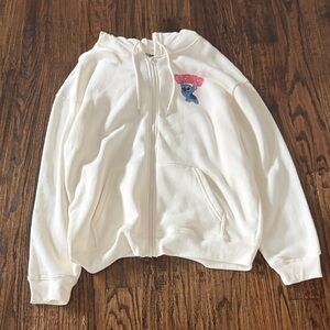 Disney Stitch Cream Hoodie